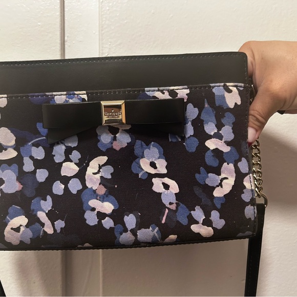 Kate Spade Black and Blue Floral Crossbody Bag - Picture 6 of 8